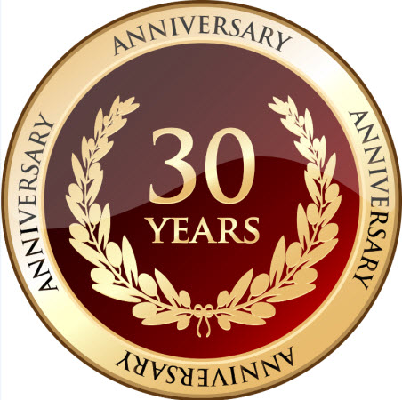 30 Year Anniversary Seal